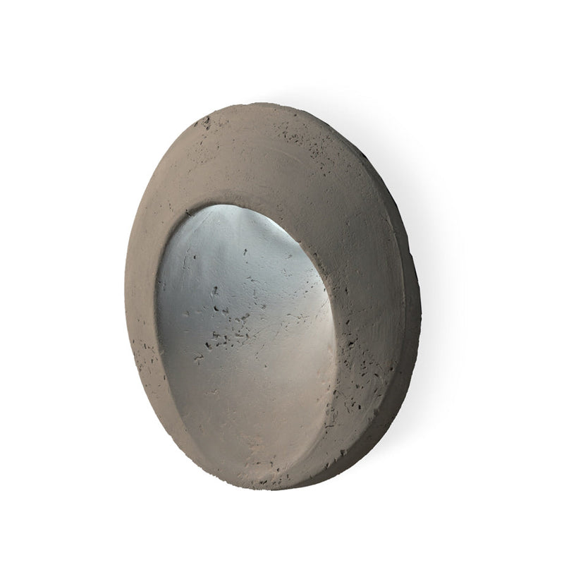 Minimal Recessed Oval Wall Light | Luxury Exterior Clay Wall Sconce | High-End Outdoor Step Light | White Grey Orange Black Brown | IP65 | Toscot Oval