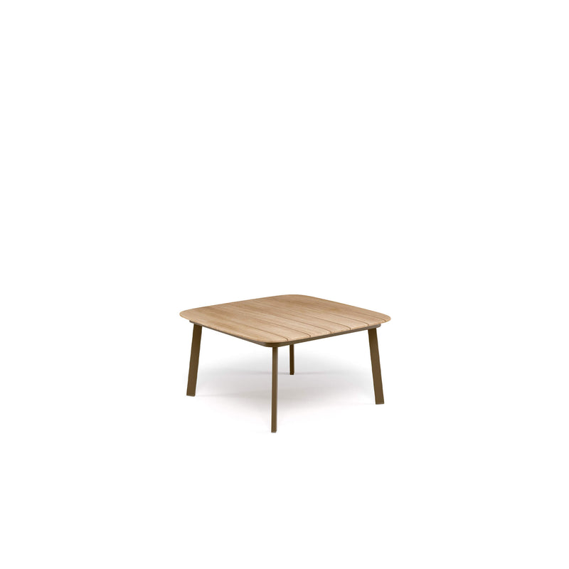 Minimalist Square Teak Coffee Table | High-End Outdoor Wooden Table | EMU Shine