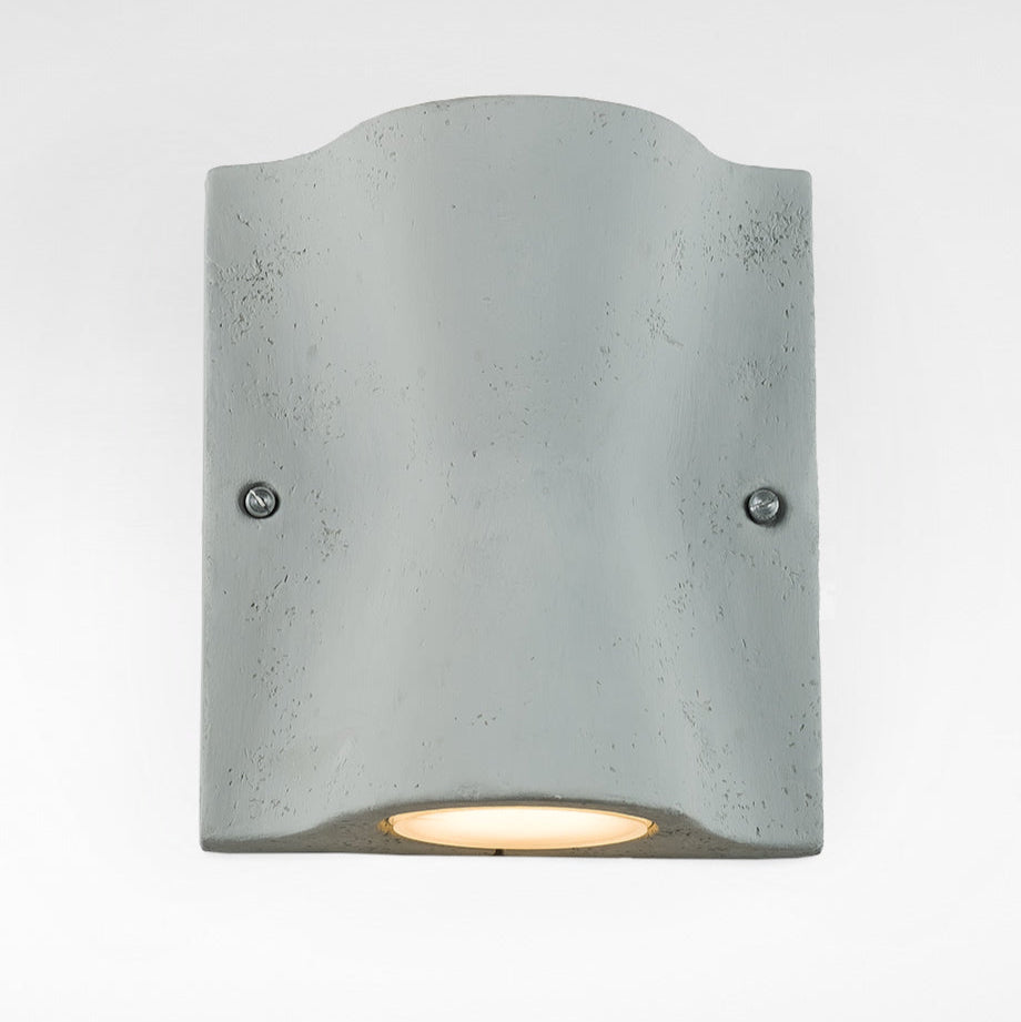 Modern Terracotta Outdoor Wall Light | Luxury Grey Clay Wall Sconce | IP55 Weatherproof Sconce | Toscot Lido