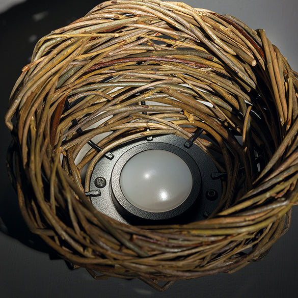 Nest LED Light Hanging from Tree | Organic Decorative Garden Lighting | Landa Nest
