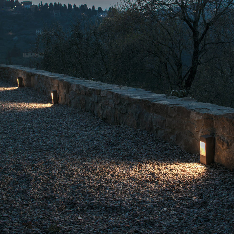 Outdoor Terracotta Bollard Light | Modern Clay Pathway Light | IP65 Garden Bollard | Toscot Smith