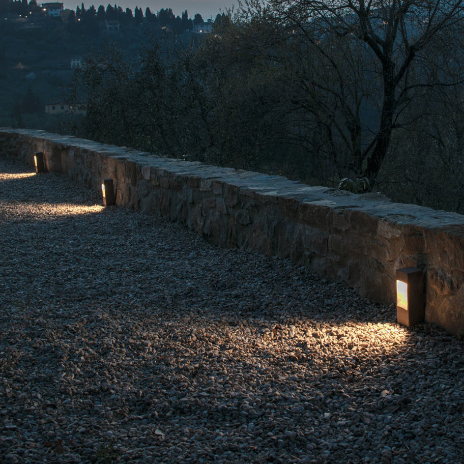 Outdoor Terracotta Bollard Light | Modern Clay Pathway Light | IP65 Garden Bollard | Toscot Smith