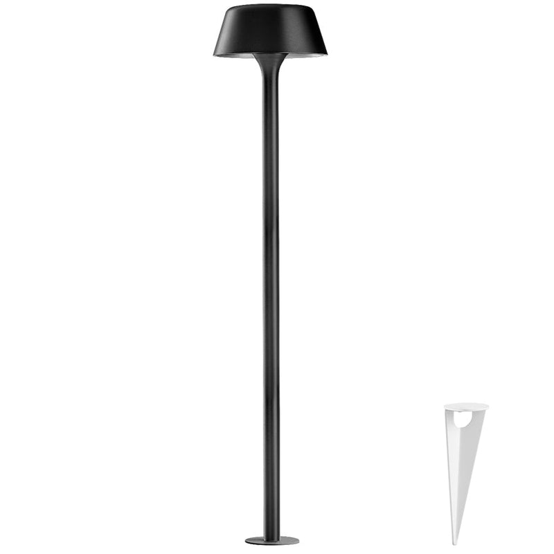 Outdoor LED Battery Floor Lamp in Matt Black Finish | Minimal Garden Light | Panzeri Firefly in the Sky