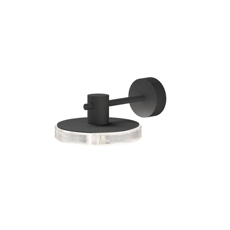Outdoor LED Wall Light in Micaceous Grey Finish | Aluminium and Glass Design | Panzeri VENEXIA