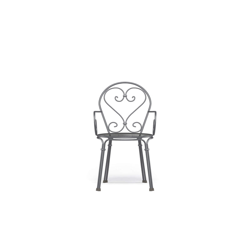 Classic Outdoor Steel Dining Armchair | Timeless Luxury Metal Seating | Durable High End Garden Armchair | Pigalle Collection