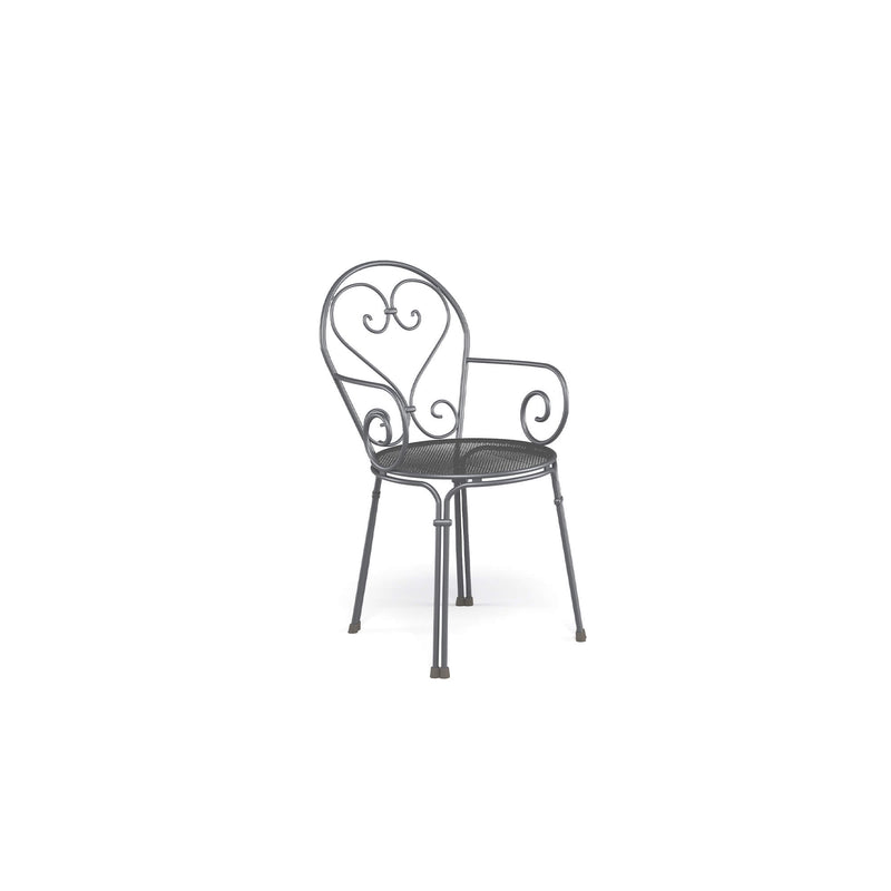 Stylish Outdoor Steel Dining Armchair | Premium Garden Furniture | Elegant Metal Armchair for Outdoor Spaces | Pigalle Collection