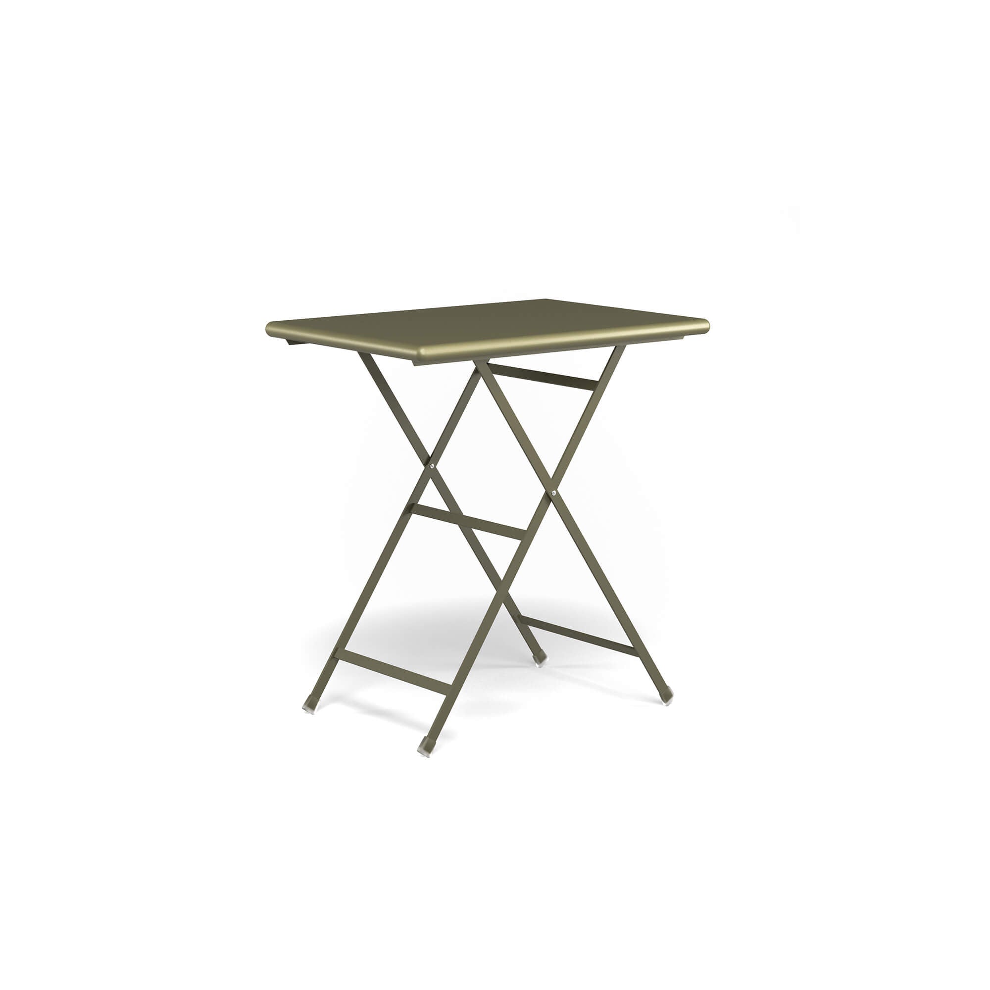 Small Garden Folding Coffee Table | EMU Arc en Ciel | Green Steel Outdoor Bistro Table