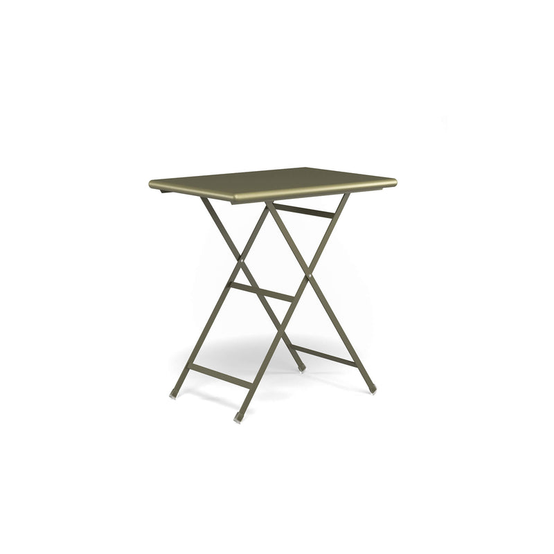 Small Garden Folding Coffee Table | EMU Arc en Ciel | Green Steel Outdoor Bistro Table