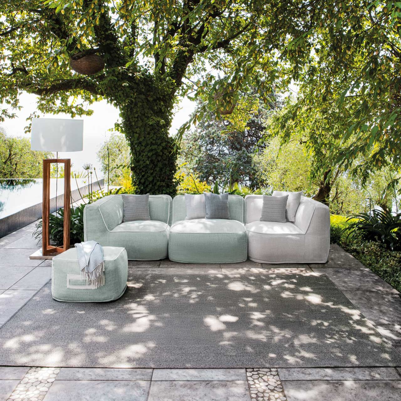 Luxury Outdoor Sun Lounger | Premium Modular Lounge Chair | Designed and Made in Italy | Atmosphera Soft