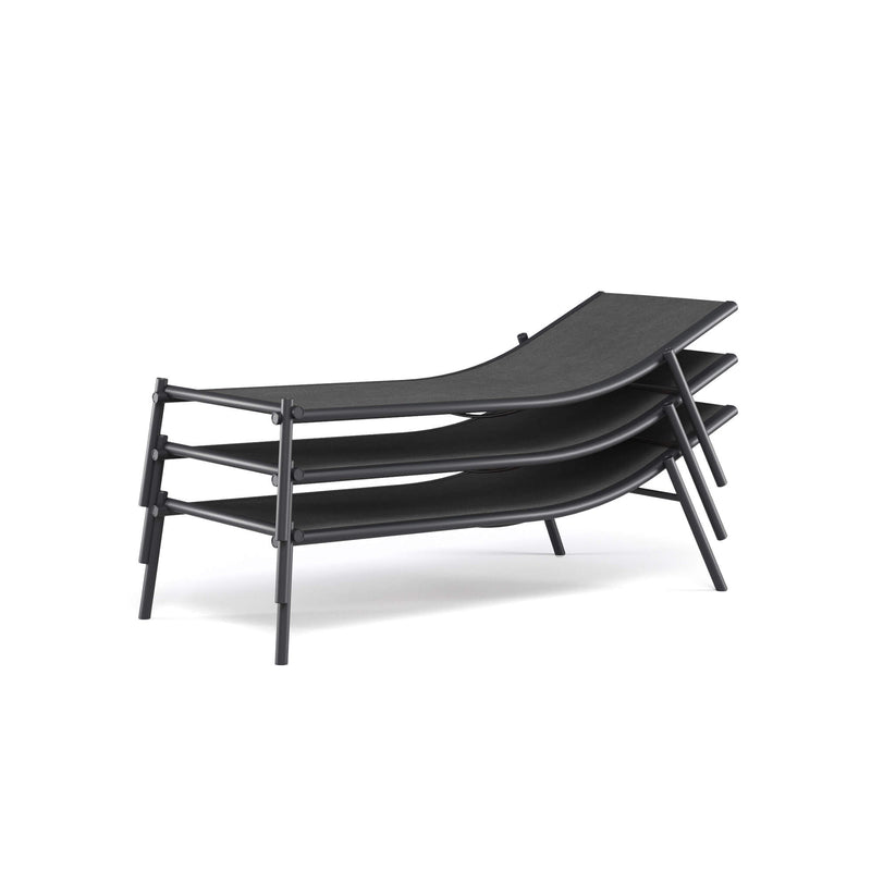 Stackable Sunbeds | High-End Aluminium Outdoor Loungers | Luxury Weather-Resistant Poolside Sun Lounger | Modern Garden Sunbed | EMU Terramare