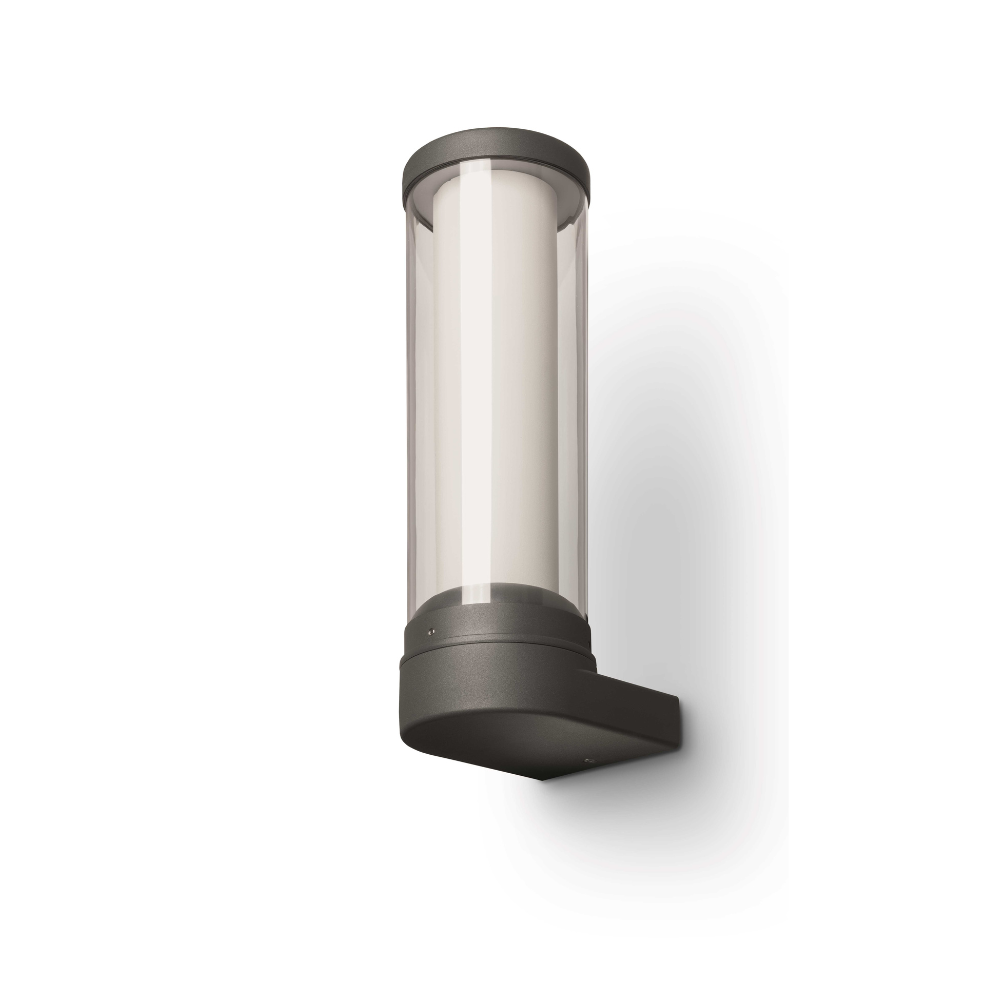 Tall Modern Cylindrical Garden Wall Light | Exterior LED Wall Lamp | Landa Polos