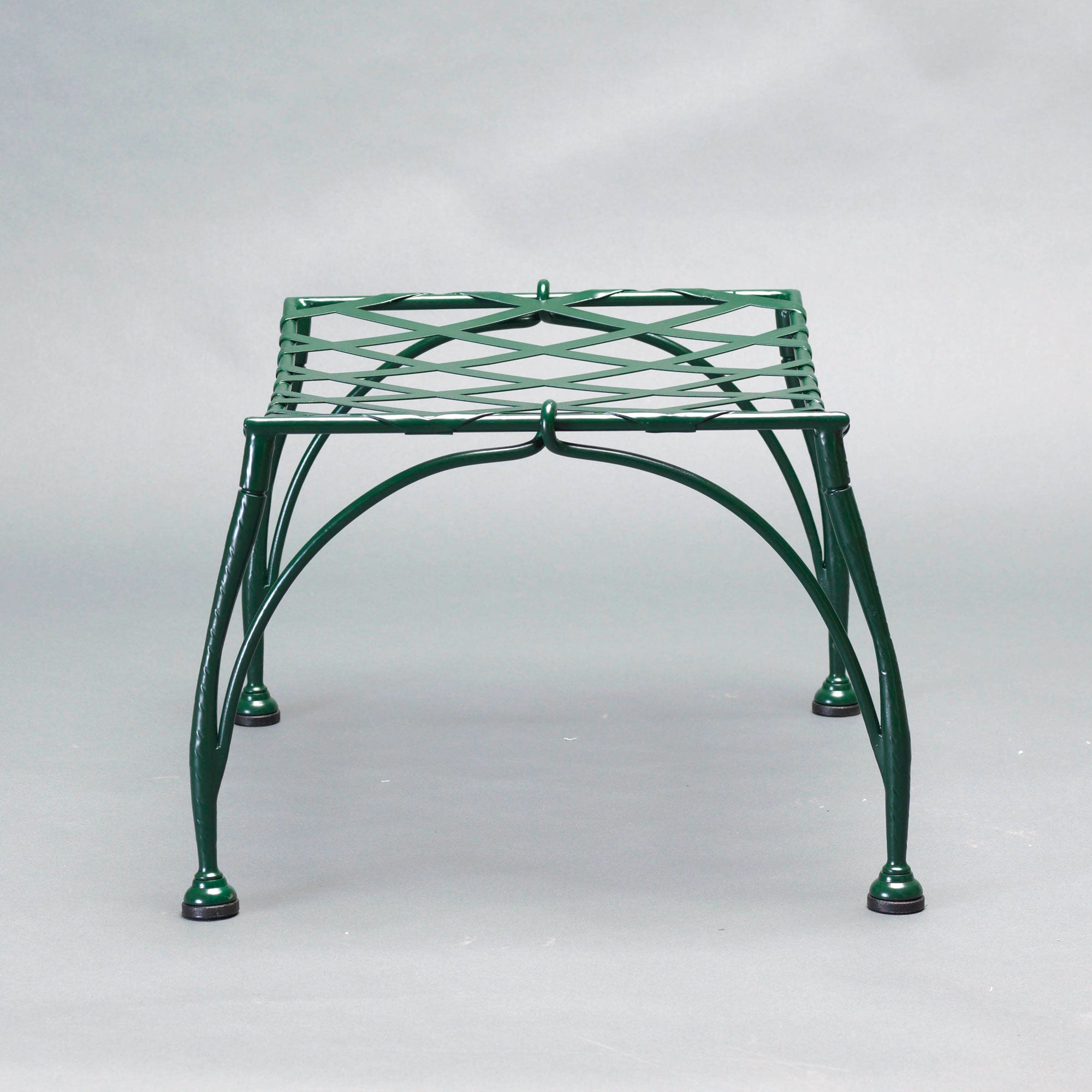 Front view of the Traditional Outdoor Bench | Florio Collection by Officina Ciani | High-End Outdoor Seating | Luxury Metal Garden Bench | Designed and Made in Italy
