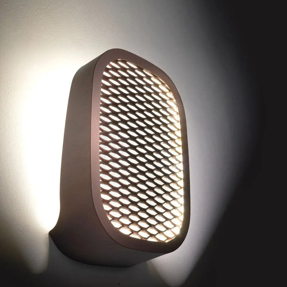 High-End Outdoor Wall Lamp | Zava Luce | Ideo | luxury dimmable LED wall light with metal grille | Italian design