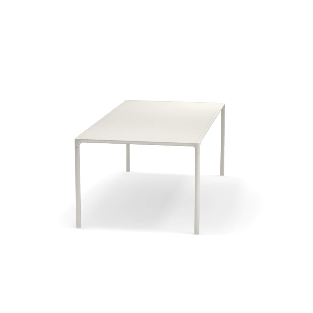 Rectangular Aluminium Top Exterior Table | high end Italian large outdoor modern coffee table | white black grey beige green | aluminium