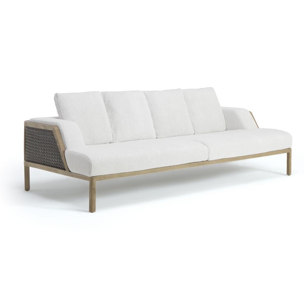 Luxury Teak Outdoor Lounge Sofa | High End Outdoor Sofa | Luxury Outdoor Living and Lighting Solutions | Designed and Made in Italy