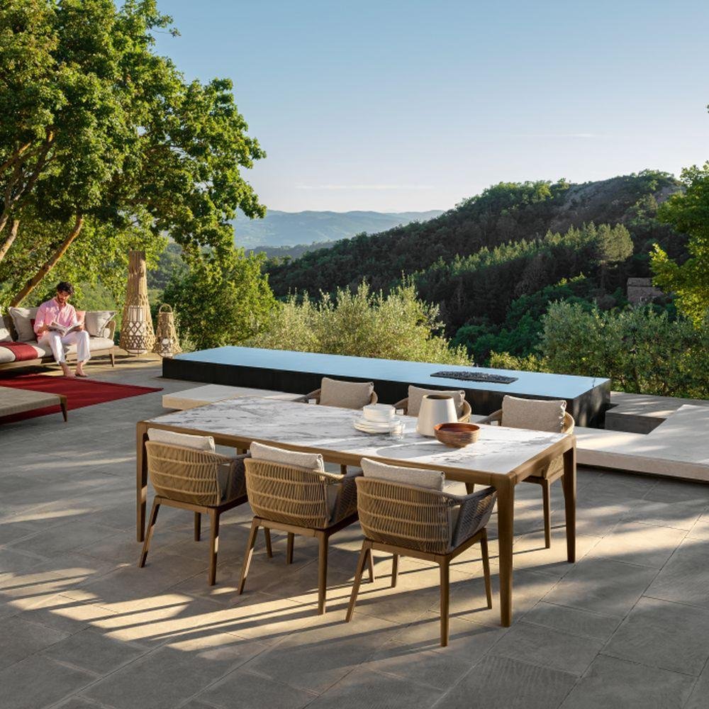 Luxury Teak Dining Chair | High-End Outdoor Chair | Teak Garden Dining Chair | Modern Outdoor Seating | Talenti Cruise