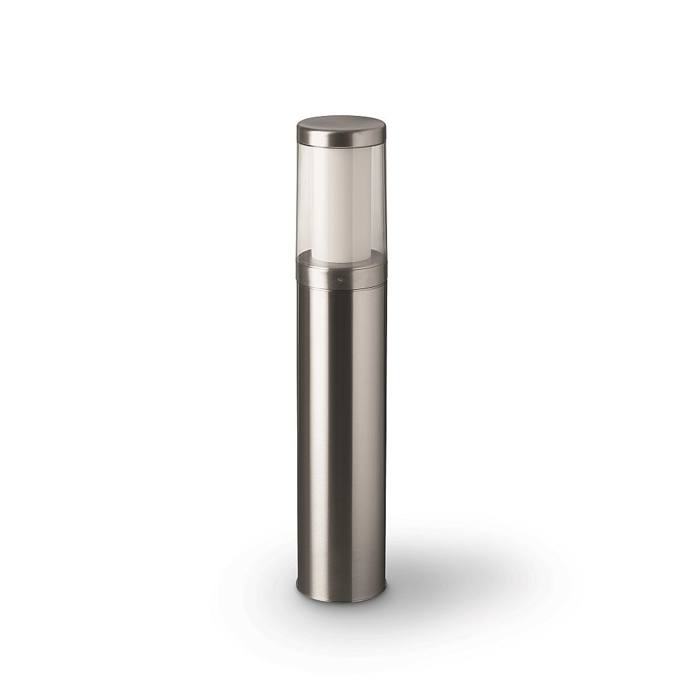 Contemporary Tubular LED Exterior Bollard | Italian Luxury LED Bollard Light | Landa | Titano Inox
