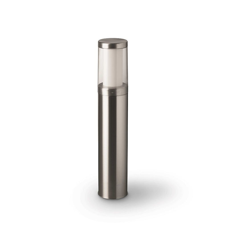 Contemporary Tubular LED Exterior Bollard | Italian Luxury LED Bollard Light | Landa | Titano Inox