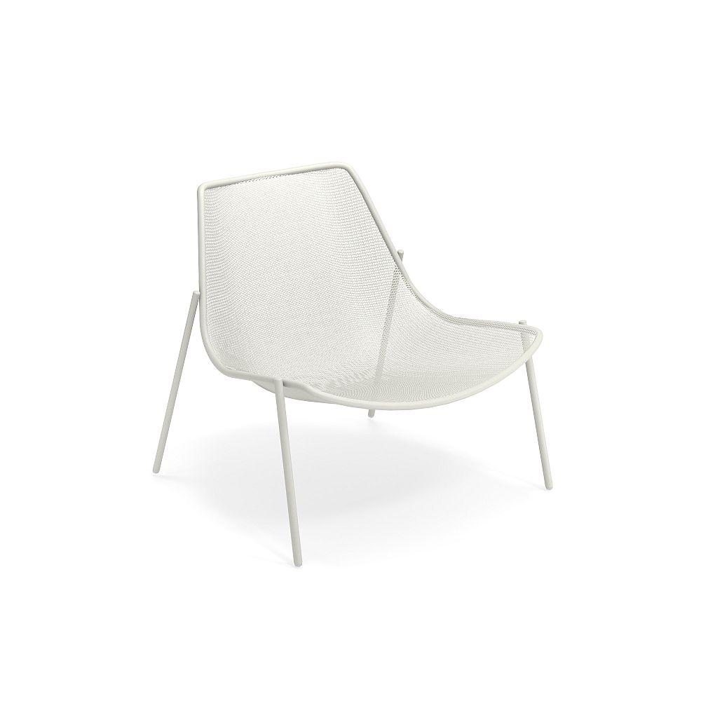 Contemporary Steel Mesh Garden Lounge Chair | Exterior Modern Lounge Chair | EMU Round