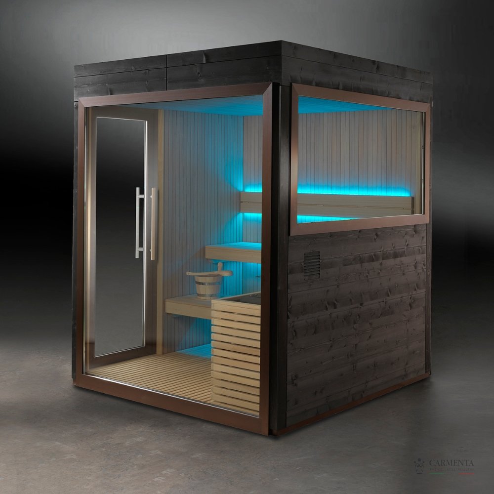 Domestic Sauna Buy | Personal Home Sauna | 3 Person Wooden Sauna | Carmenta THE ONE