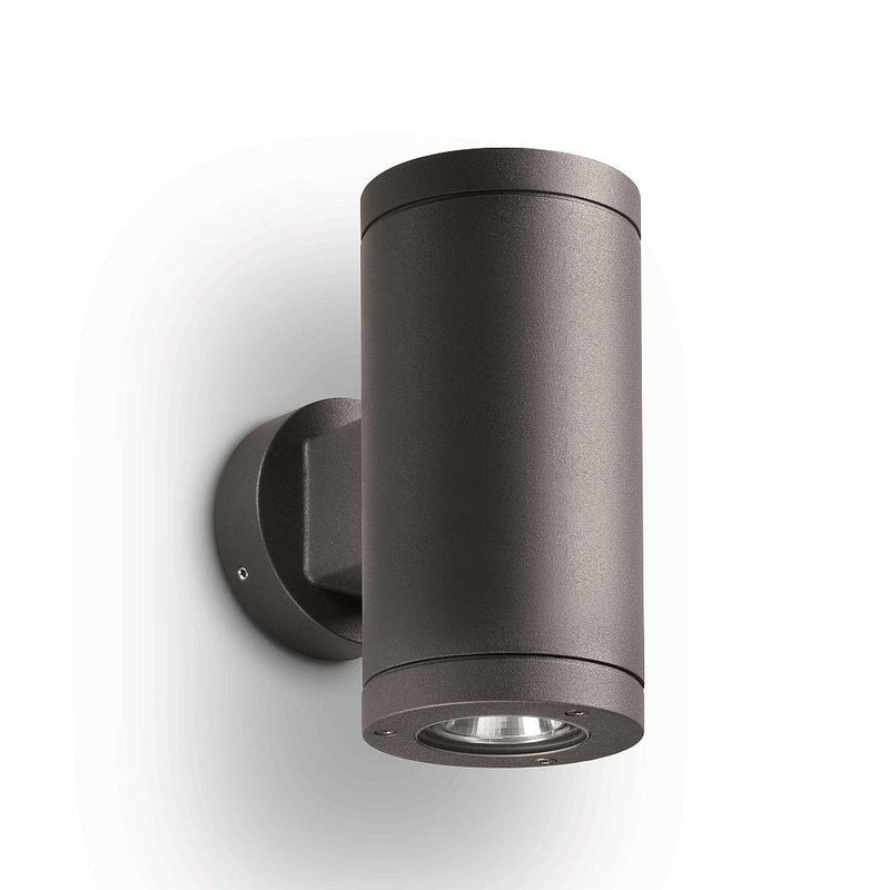 grey wall light | up down spotlight | aluminium outdoor lighting | flood light IP66 | Landa Lyras