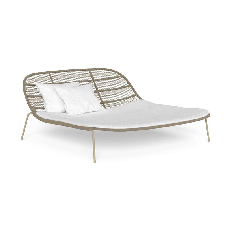 Large Relaxing Modern Outdoor Daybed | Contemporary Outdoor Colourful Furniture | Large Daybeds For Sale UK | Beige  Talenti Panama