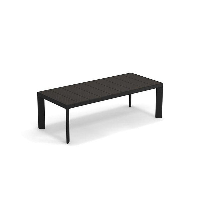 Low-Level Wood-Like Garden Coffee Table | Modern Rectangular Outdoor Table | High-End Outdoor Furniture | EMU Tami
