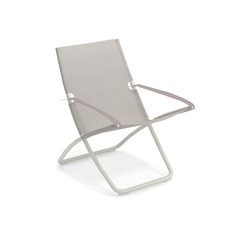 Luxury Fabric Garden Deck Chair | High-End Outdoor Lounger | Grey Pink Blue | Aluminium | EMU Snooze