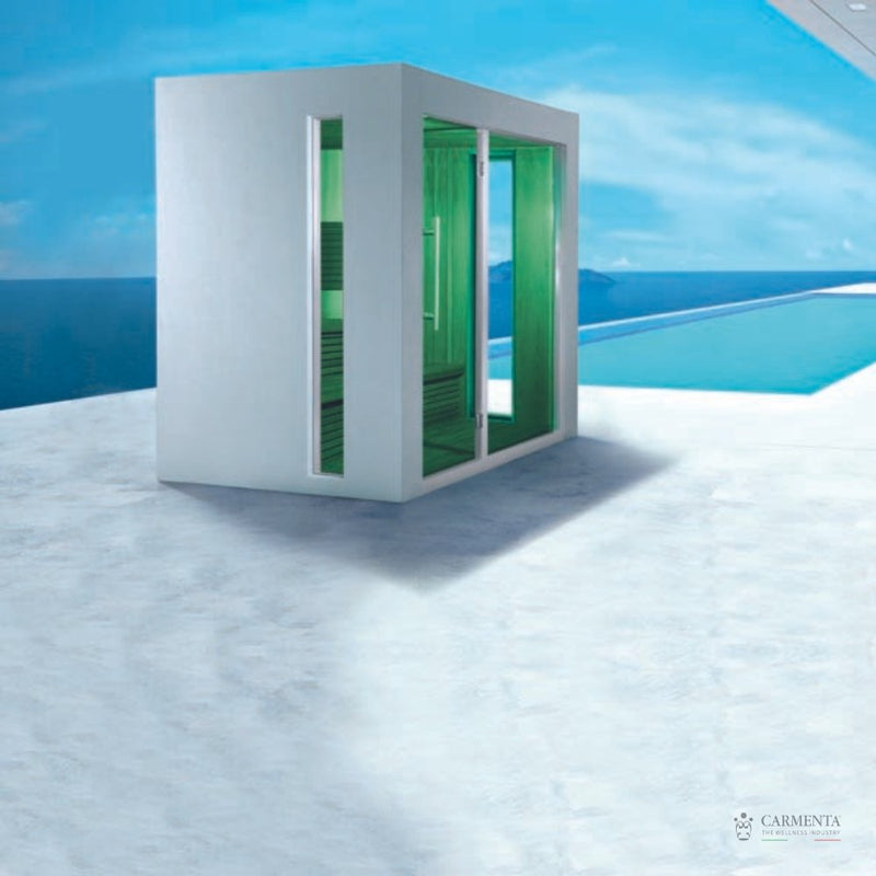 Luxury Home Sauna for Garden | Modern Outdoor Sauna | Glass Facade Finnish Sauna | SENSATION Carmenta