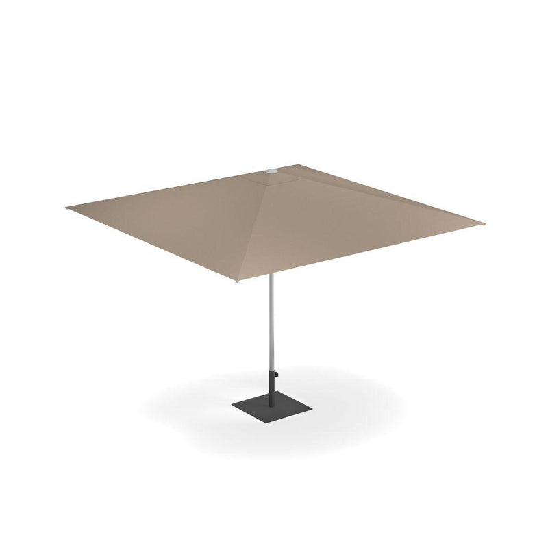 Luxury Italian Square Outdoor Parasol | High-End Garden Sunshade | Beige White | EMU Piazzetta