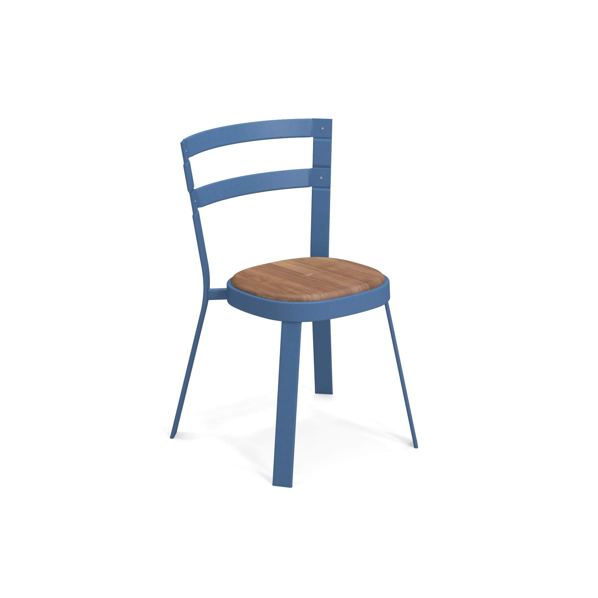 Luxury Metal Dining Chair with Teak Seat | High-End Outdoor Dining Furniture | Luxury Outdoor Dining Furniture | Luxury Metal Garden Furniture | Manufactured in Europe | EMU Thor
