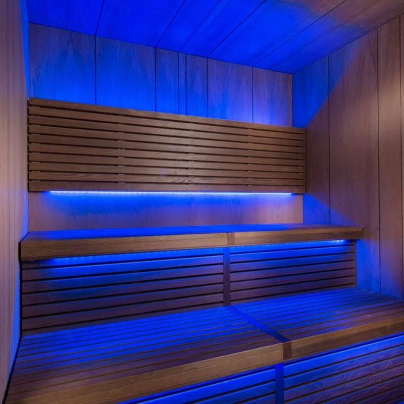 Luxury Outdoor Sauna at Home | Premium Finnish Sauna | LED Mood Lighting Sauna | SENSATION Carmenta