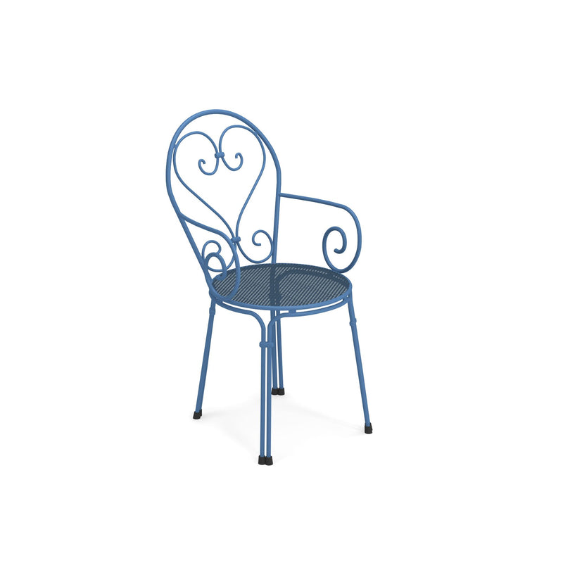 Luxury Coloured Steel Dining Armchair | Luxury Outdoor Dining Set | Quality Outdoor Furniture | High-End Metal Garden Furniture | Pigalle EMU