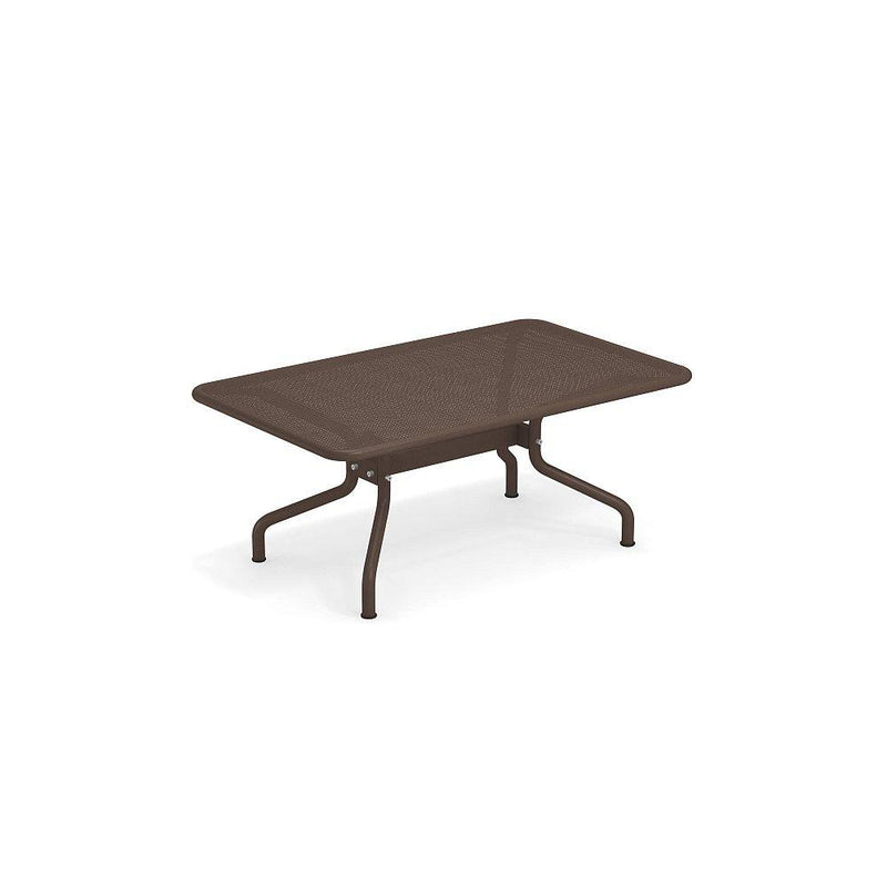 Mesh Steel Outdoor Coffee Table in Chocolate Brown | EMU Athena Collection