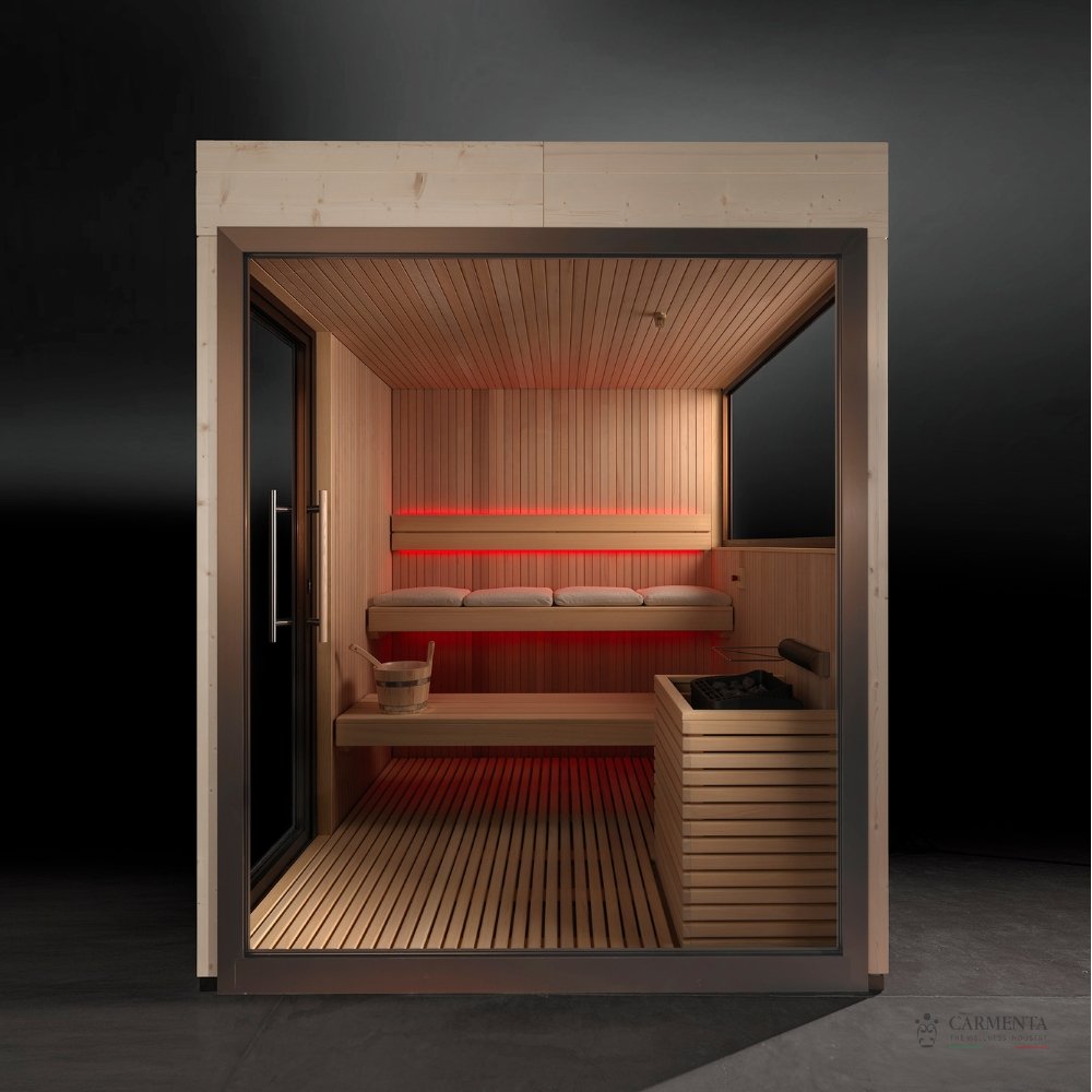 Outdoor Wood Sauna | Finnish Garden Sauna | Custom Luxury Sauna | Carmenta THE ONE