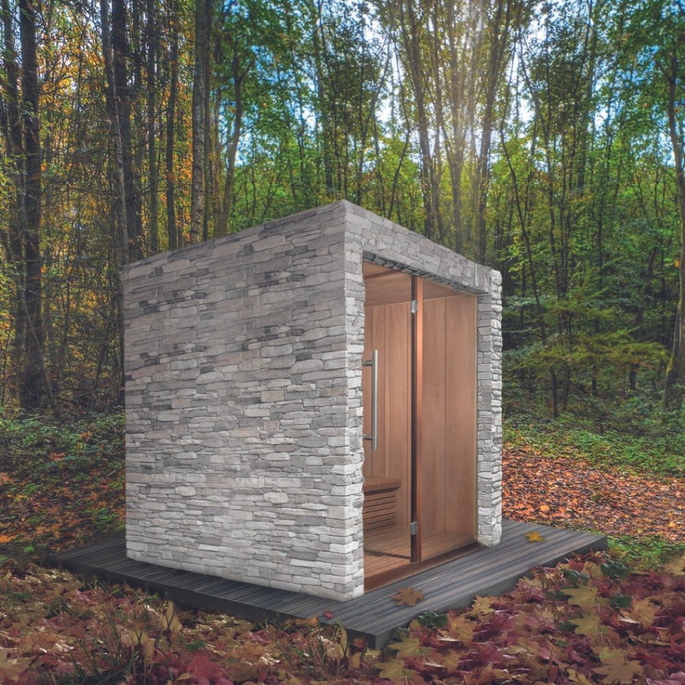 Premium Outdoor Home Finnish Sauna | Custom Built Garden Sauna UK | Luxury 3-Person Sauna | Carmenta SENSATION