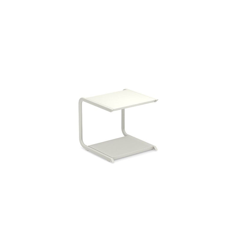 Small Modern Outdoor Side Table in White | Luxury Garden Coffee Table | EMU Holly