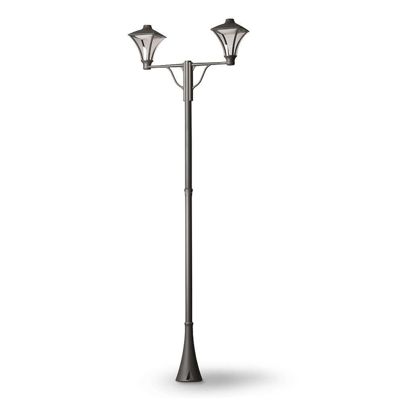 Traditional Double Lantern Garden Post Light | IP65 LED Outdoor Lamp | Landa Morphis