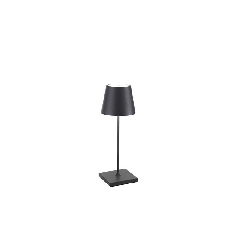 Small Modern Garden Table Light | high end outdoor small table light | black white copper gold aluminium | Zafferano Poldina
