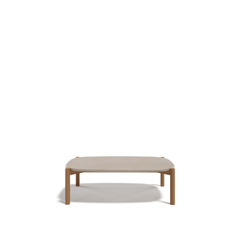 Luxury Teak Coffee Table With Gres Stone Tabletop | Atmosphera Lodge Rectangular Table PF.OUT.LG.TCO