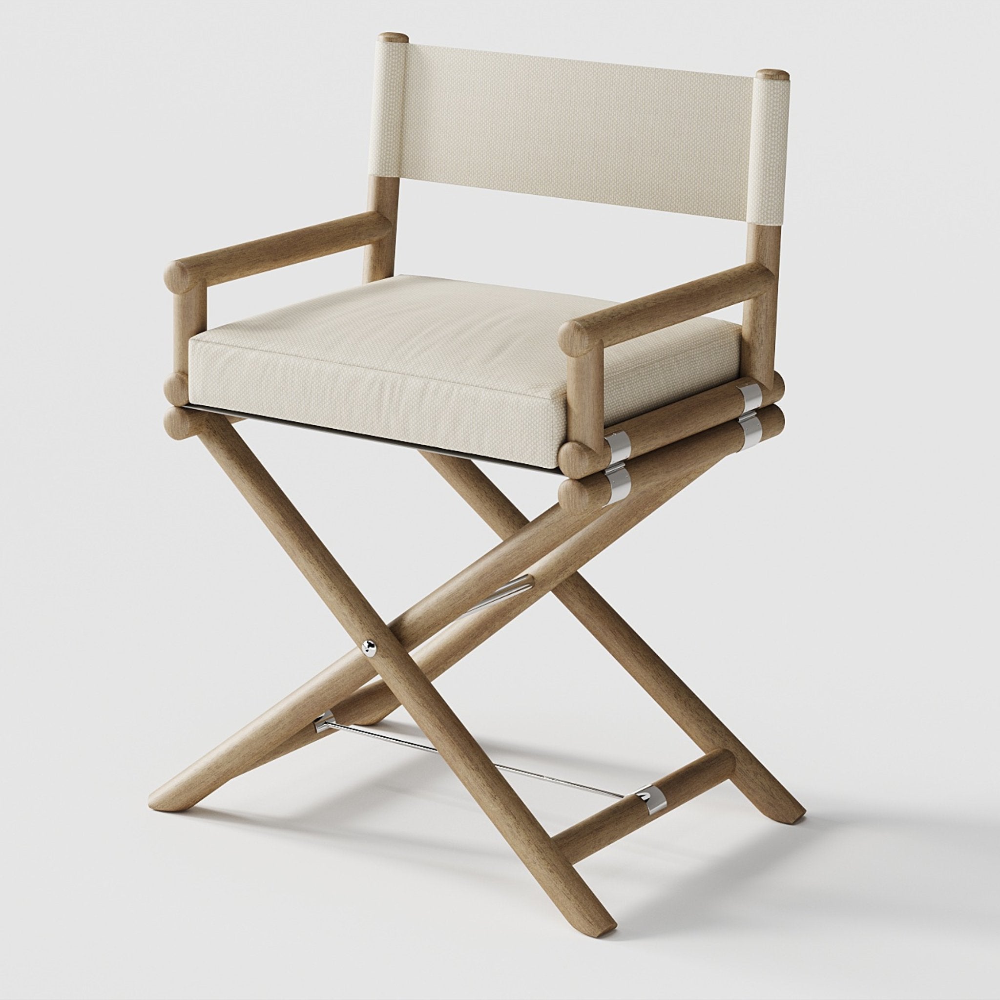 Modern Teak Frame Yacht Dining Chair