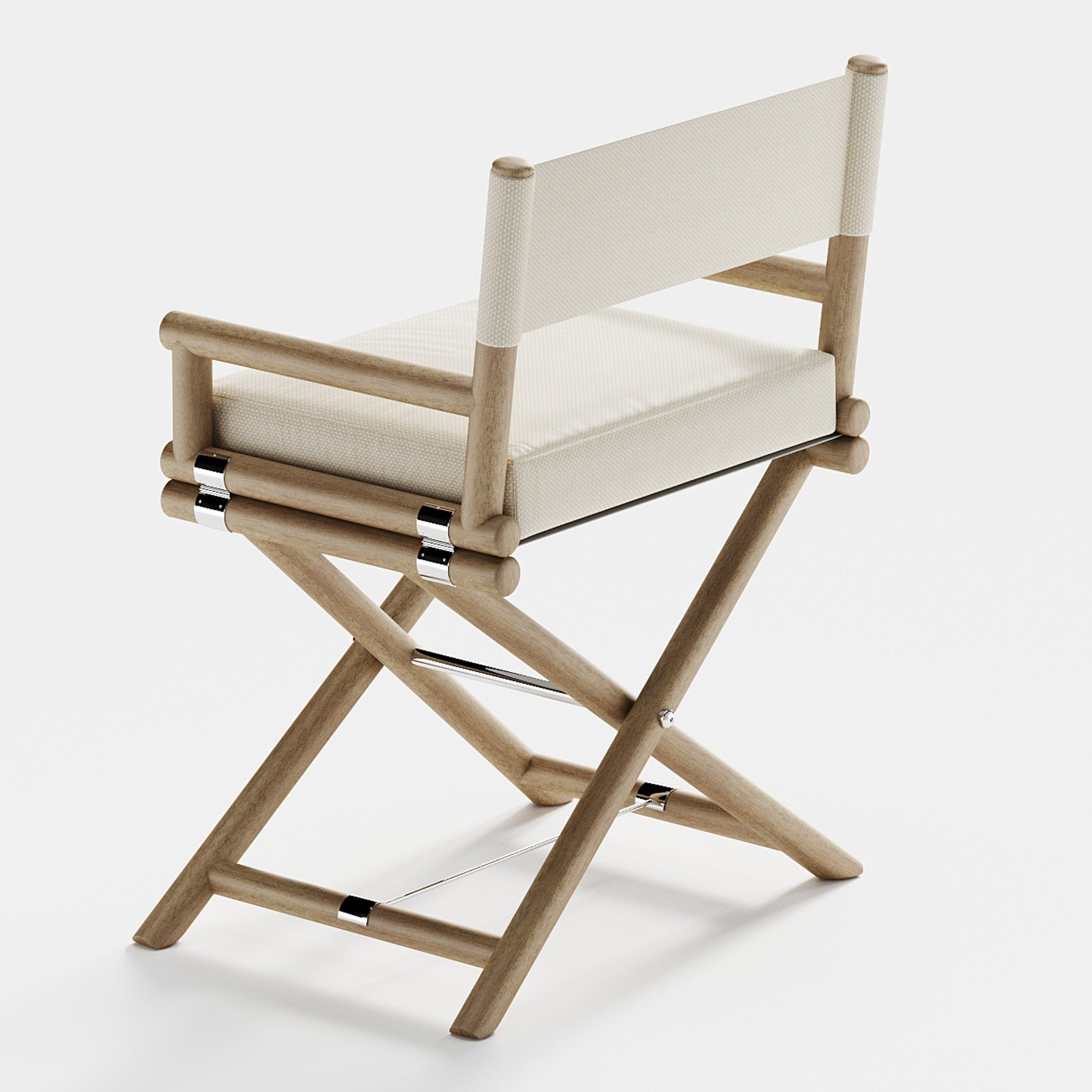 Modern Teak Frame Yacht Dining Chair