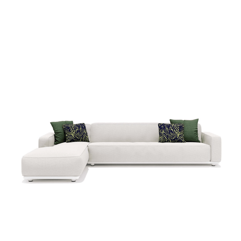 Large Fabric Modular Outdoor Sofa With LH Armrest | Atmosphera Laguna Module 31 PF.OUT.LA.MD31