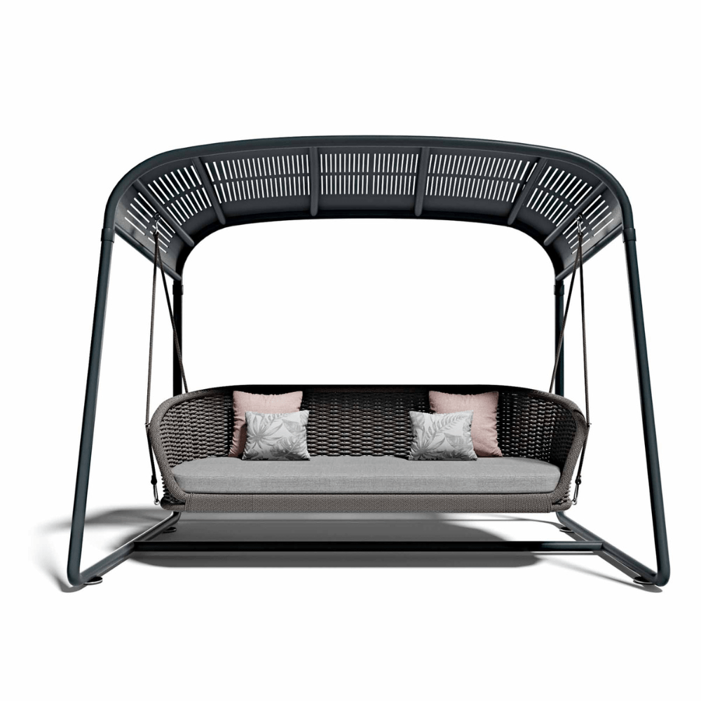 Premium Synthetic Rope Outdoor Rocking Sofa With Stand | Atmosphera Ludo .L5 Rocking Sofa PF.OUT.LUDV.