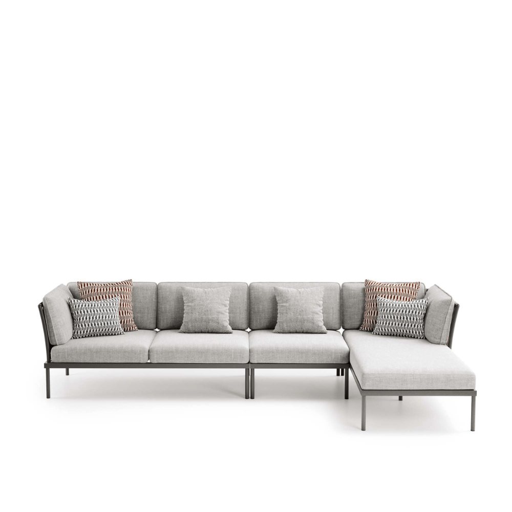 Woven Rope Modular Sofa Two Person | Central Piece | Atmosphera Flash Central 2P PF.OUT.FSH.2MC