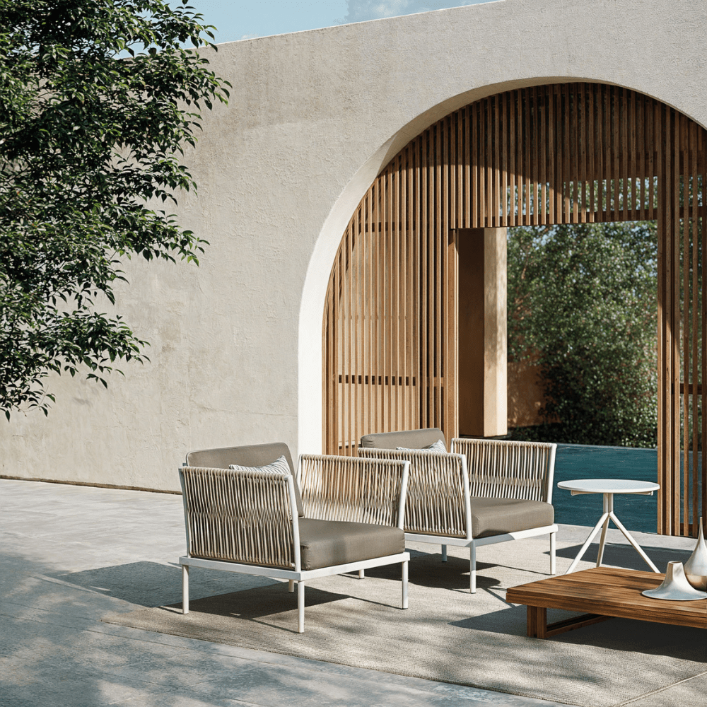 Modern Woven Outdoor Armchair | Atmosphera Flash Armchair PF.OUT.CXFS.POL