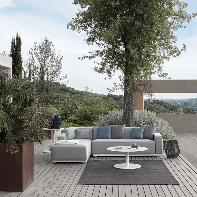 Large Fabric Modular Outdoor Sofa With LH Armrest | Atmosphera Laguna Module 31 PF.OUT.LA.MD31