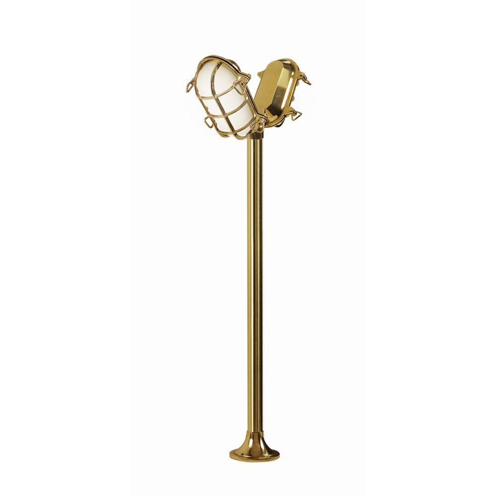 Exterior Double Headed Floor Lamp IP44 | Moretti Luce Tortuga 206