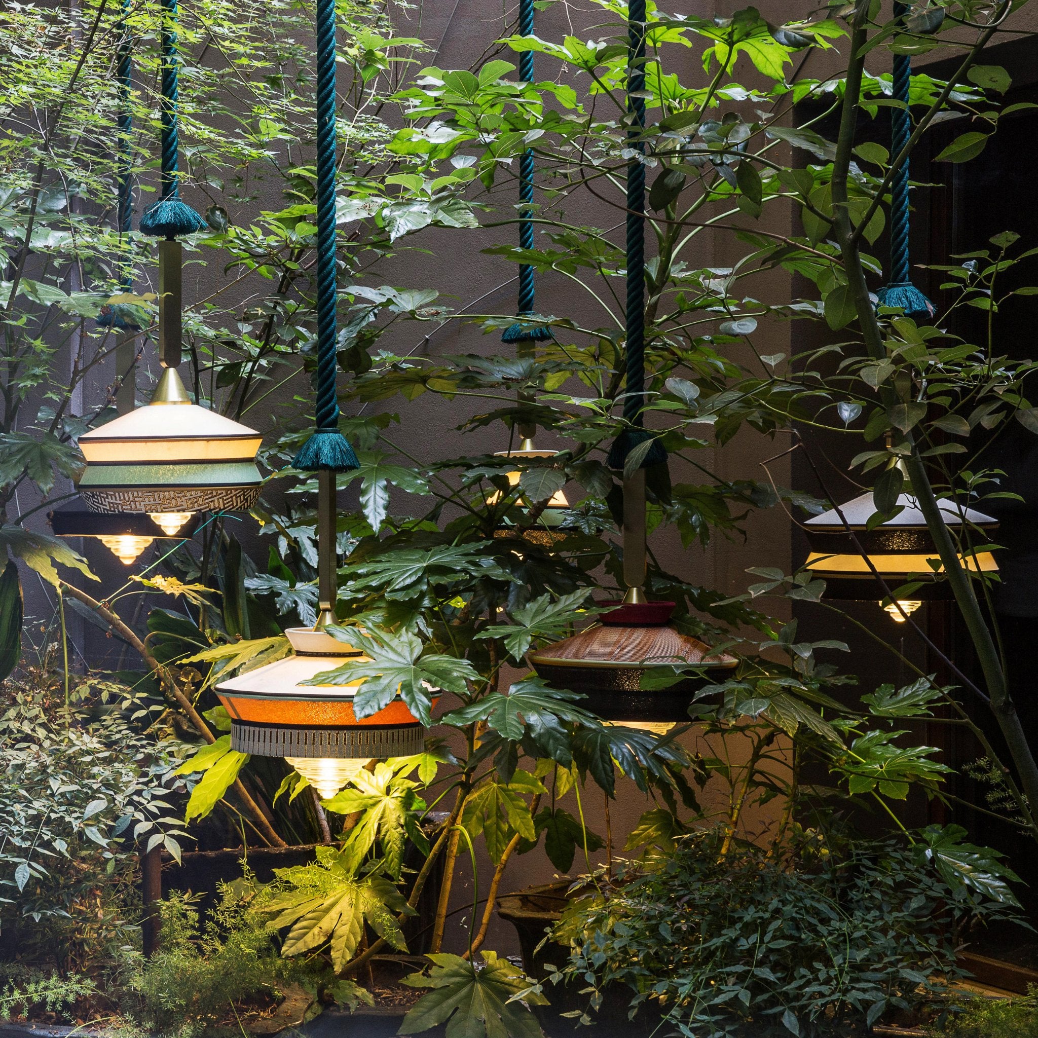Boho Exterior Ceiling Pendant IP65 | Contardi Calypso Martinique