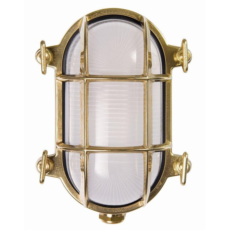 Brass Nautical Outdoor Wall Light IP44 | Moretti Luce Tortuga 200.15